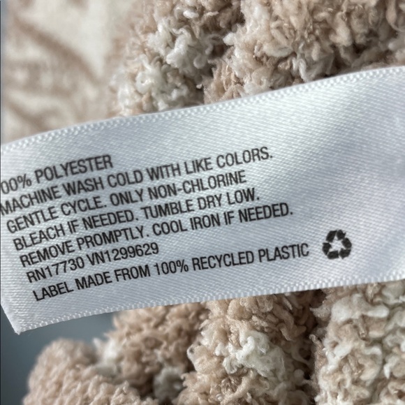 Knox Rose Cream & Taupe Sherpa Half-Zip Pullover Size M - Picture 10 of 10